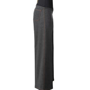 Jeans Wide Leg antracite con baschina