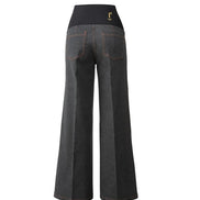 Jeans Wide Leg antracite con baschina