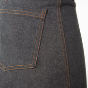 Jeans Wide Leg antracite con baschina