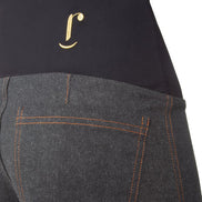 Jeans Wide Leg antracite con baschina