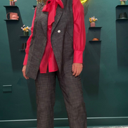 Look fiocco tailleur antracite