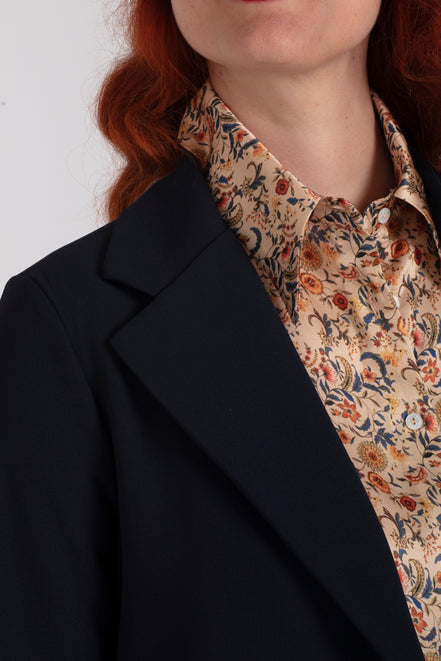 Blazer Berlin in crepe cady blu
