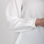 Camicia London techno satin latte