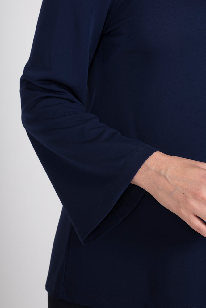 Maglia Giulia fluida blu