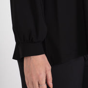 Maglia maniche lunghe nera Mina in jersey