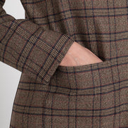 Giacca Berlin blazer scozzese mocha blu vino