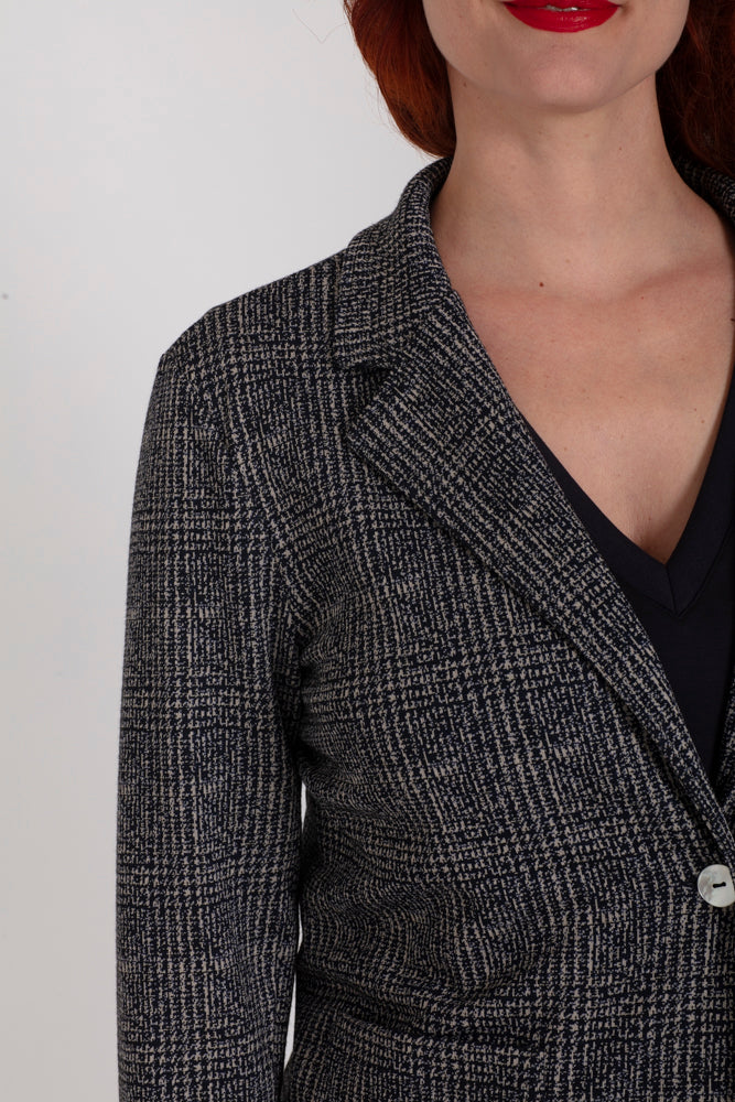 Giacca Procida tweed blu