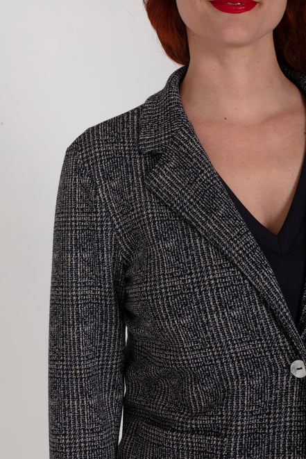 Giacca Procida tweed blu