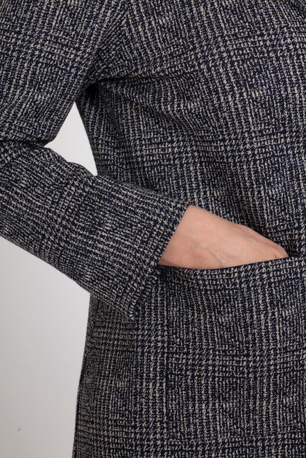 Giacca Procida tweed blu