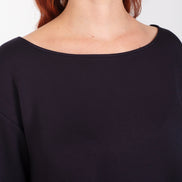 Maglia felpa scuba nera Alice