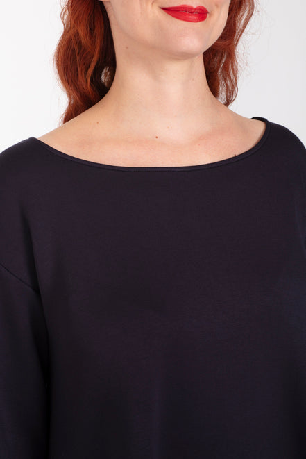 Maglia felpa scuba nera Alice