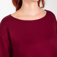 Maglia felpa scuba vino Alice