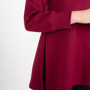 Maglia felpa scuba vino Alice