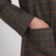 Blazer Berlin scozzese nero beige lurex