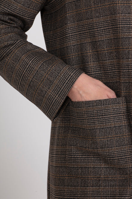 Blazer Berlin scozzese nero beige lurex