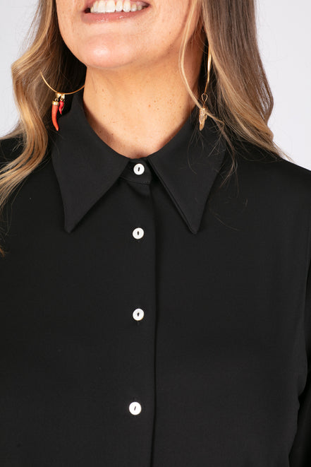 Camicia Milano fluido nero