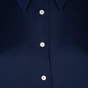 Camicia London techno satin blu