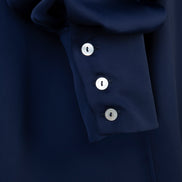 Camicia NY techno satin blu