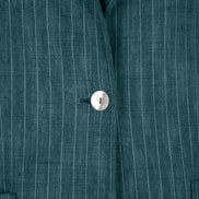 Procida Jacket in Green Pinstripe