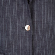 Procida Jacket in Washed Blue Pinstripe