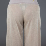 Panta Firenze glitter panna e platino con baschina