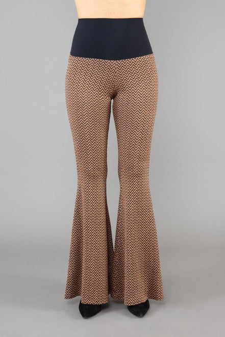 Panta London fantasia lurex con baschina