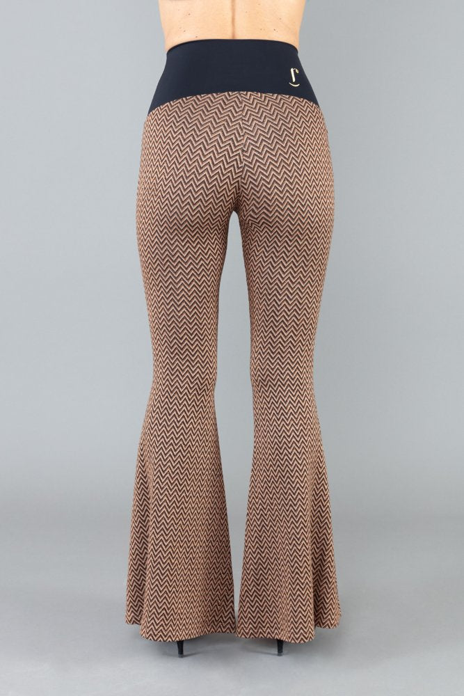 Panta London fantasia lurex con baschina