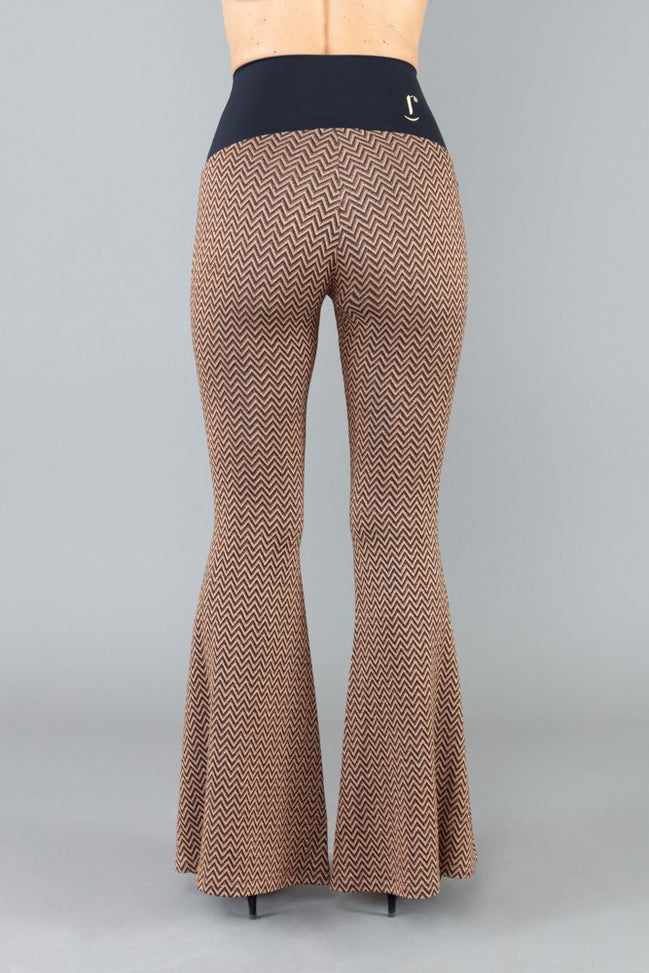 Panta London fantasia lurex con baschina