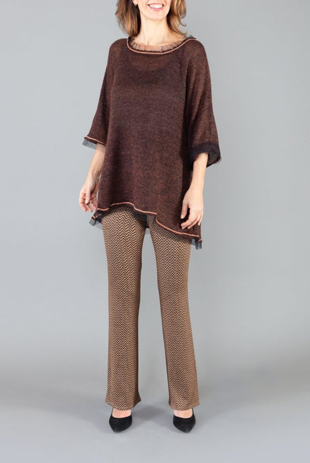 Panta Milano fantasia lurex con baschina