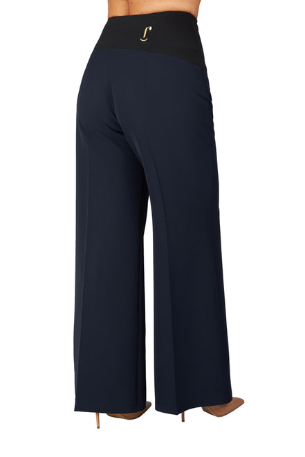 Panta Firenze crepe cady blu