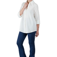Jeans flare in punto Milano leggero stretch blu delavè