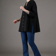 Jeans flare donna blu chiaro delavè con baschina in punto Milano leggero stretch