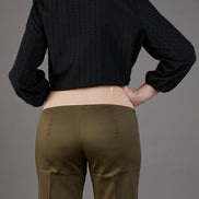 Panta Havana cotone militare con baschina