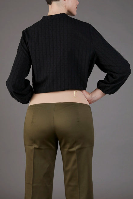 Panta Havana cotone militare con baschina