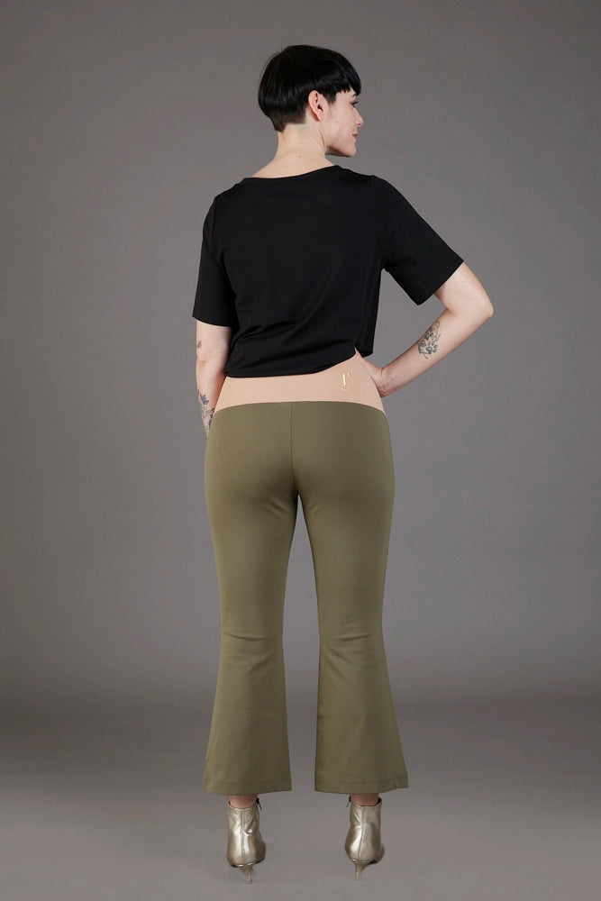 Panta Salina in punto milano cotone militare