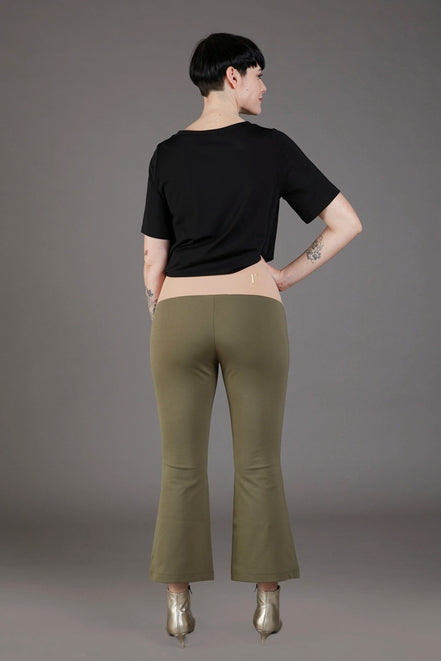 Panta Salina in punto milano cotone militare
