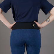 Panta Salina punto milano cotone blu chiaro delavè