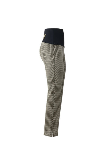 Panta Audrey Jacquard militare con baschina