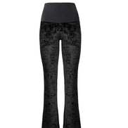 Panta Milano velluto nero con baschina