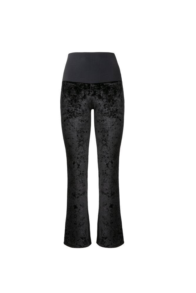 Panta Milano velluto nero con baschina