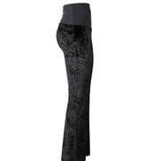 Panta Milano velluto nero con baschina