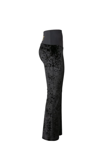 Panta Milano velluto nero con baschina