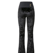 Panta Milano velluto nero con baschina
