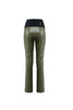 Panta NY ecopelle verde militare con baschina