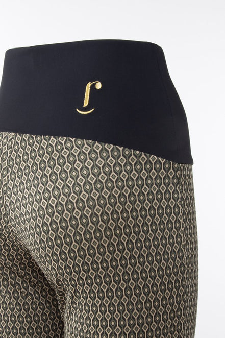 Panta Milano jacquard militare con baschina