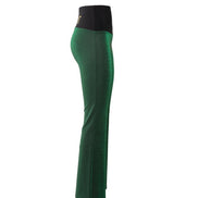 Panta Milano lurex verde con baschina