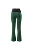 Panta Milano lurex verde con baschina