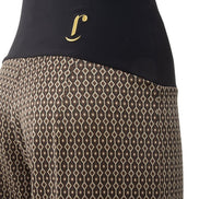 Panta Firenze jacquard marrone con baschina