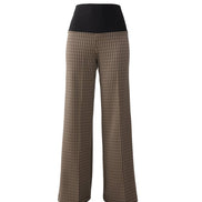 Panta Firenze jacquard marrone con baschina