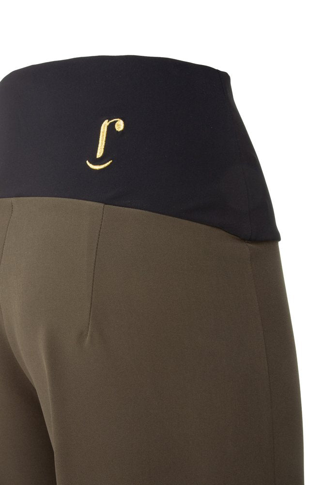 Panta Firenze Cady leggero Verde con baschina